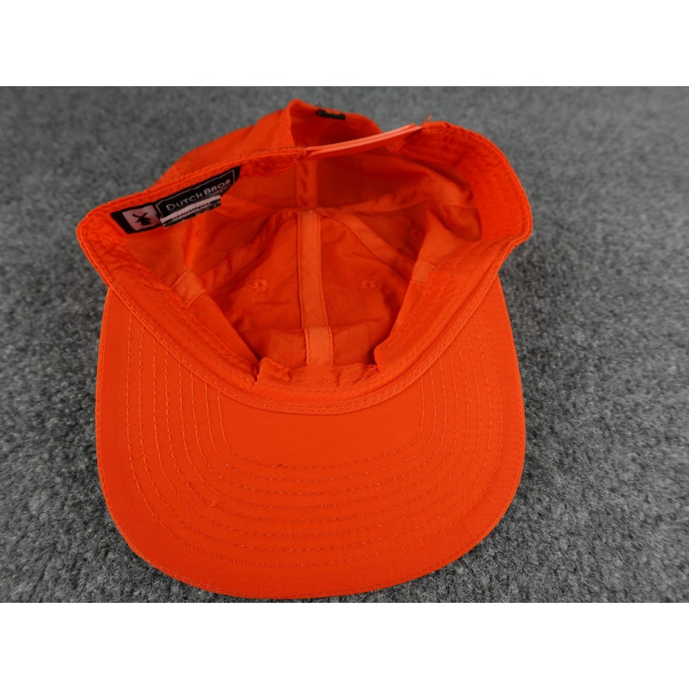 Dutch Bros Coffee Orange Snapback Baseball Cap Embroidered Logo - Picture 6 of 7